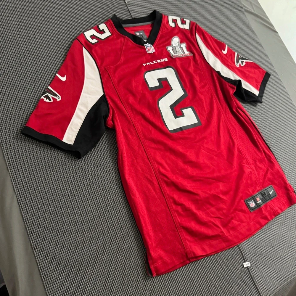 Nike NFL Atlanta Falcons Matt Ryan Super Bowl LI Jersey Red Mens Medium